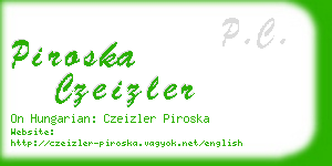 piroska czeizler business card